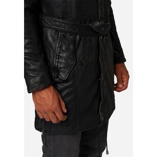 RICANO  Manteau en cuir pour homme Sheena, style parka moderne 