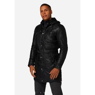 RICANO  Manteau en cuir pour homme Sheena, style parka moderne 