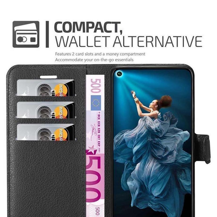 Cadorabo  Housse compatible avec Honor 20 / 20S / Huawei NOVA 5T - Coque de protection avec fermeture magnétique, fonction de support et compartiment pour carte 