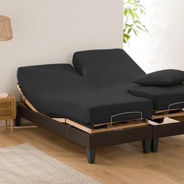 Drap housse uni en coton