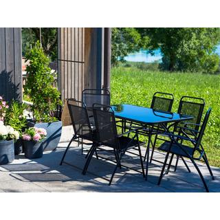 Beliani Tavolo da pranzo da giardino en Acciaio Minimalista LIVO  