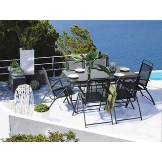 Beliani Tavolo da pranzo da giardino en Acciaio Minimalista LIVO  