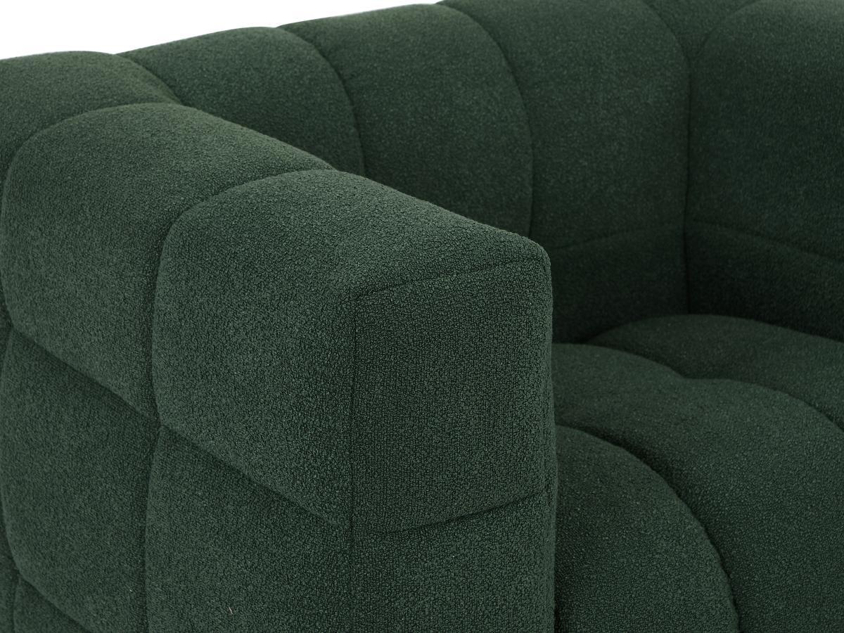 PASCAL MORABITO Fauteuil en tissu bouclette vert LERICI de Pascal Morabito  