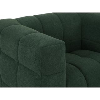 PASCAL MORABITO Fauteuil en tissu bouclette vert LERICI de Pascal Morabito  