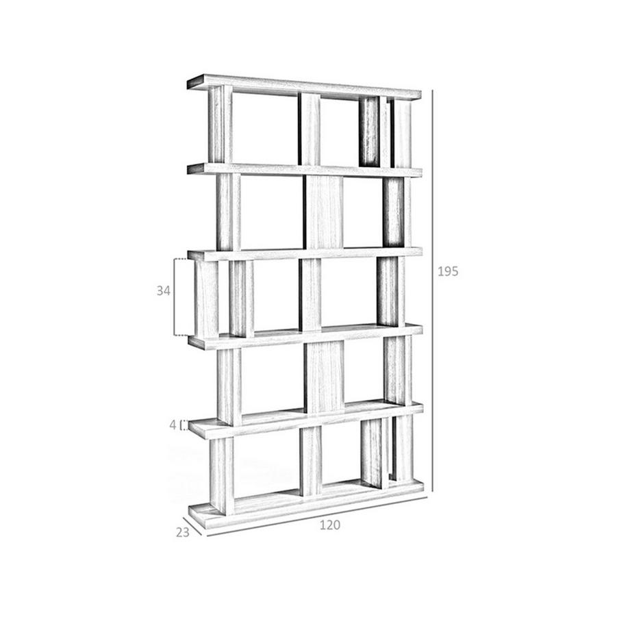 ANGEL CERDA Regal aus Walnussholz  