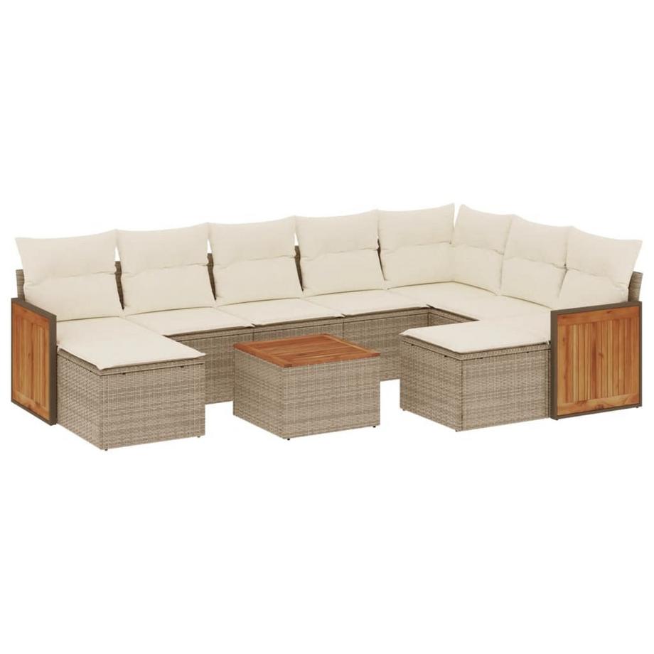 set divano da giardino Polirattan