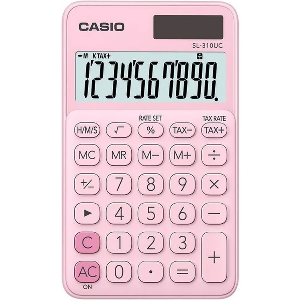 CASIO – Taschenrechner SL310UCPK 10-stellig, Pink