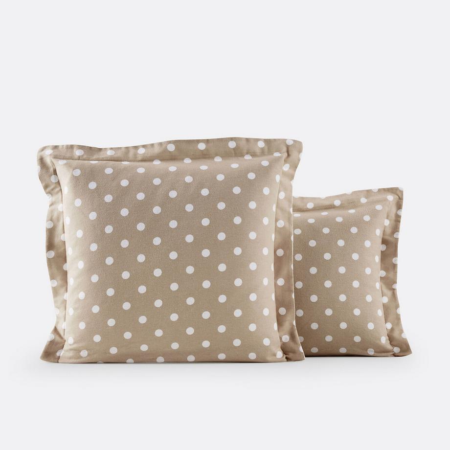 Taie d'oreiller flanelle imprimé pois