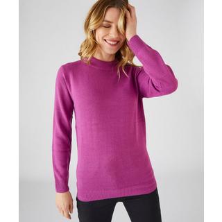 Damart  Pull col rond maille jersey souple. 