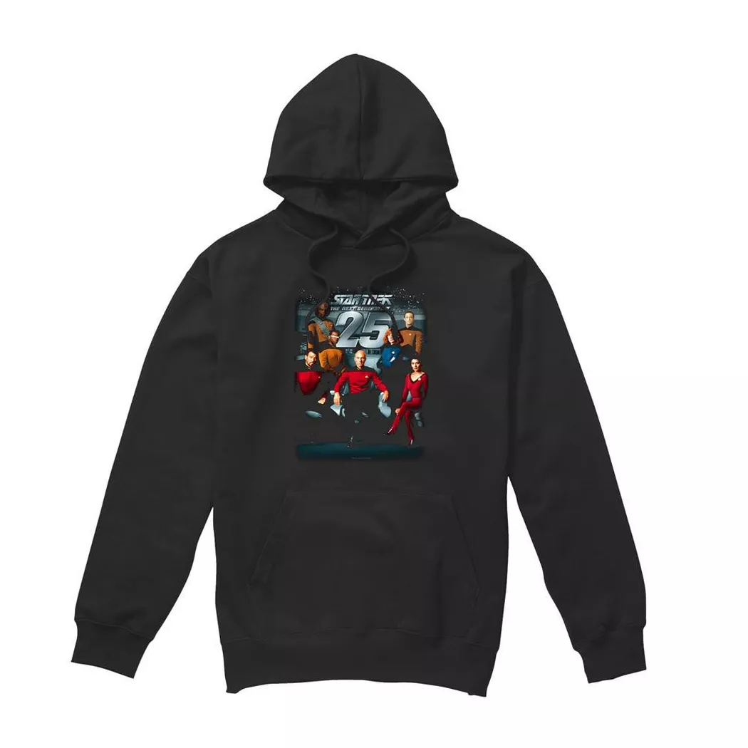 Star Trek - 25th Anniversary Kapuzenpullover, für Damen, Schwarz, Größe XL