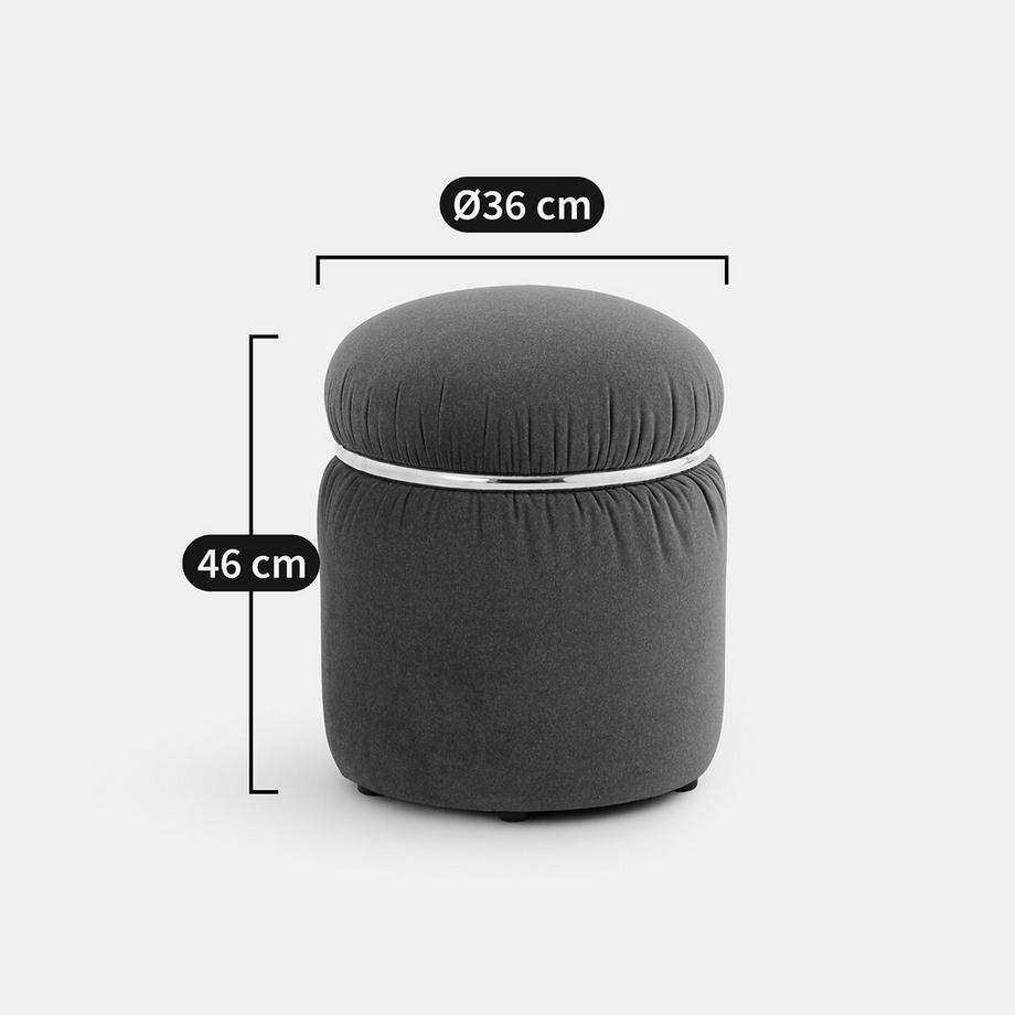 La Redoute Intérieurs Pouf velours  