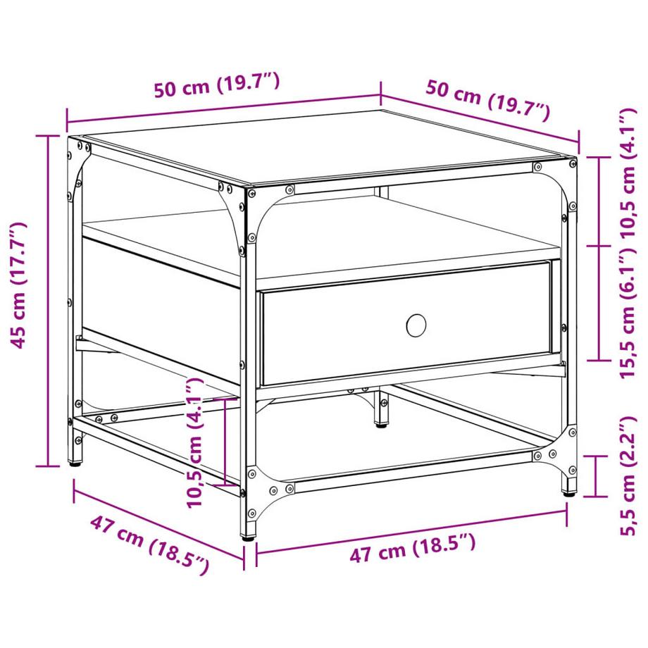 VidaXL Couchtisch holzwerkstoff  