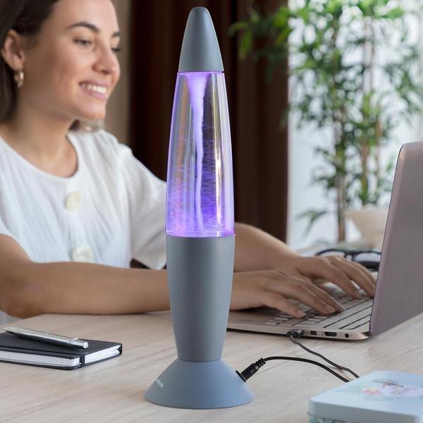 InnovaGoods Lampe à lave, Tornado - alimentée par USB  