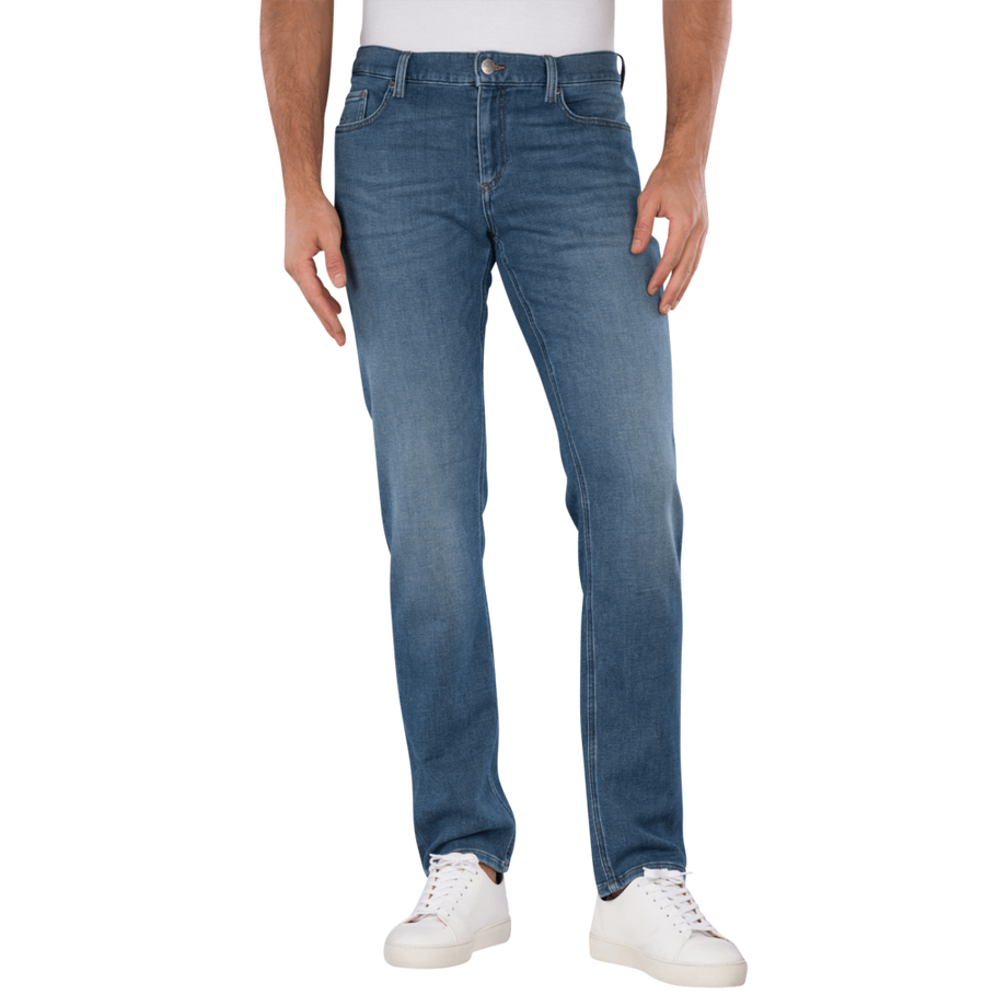 Pipe Jeans Regular Fit Jersey Denim