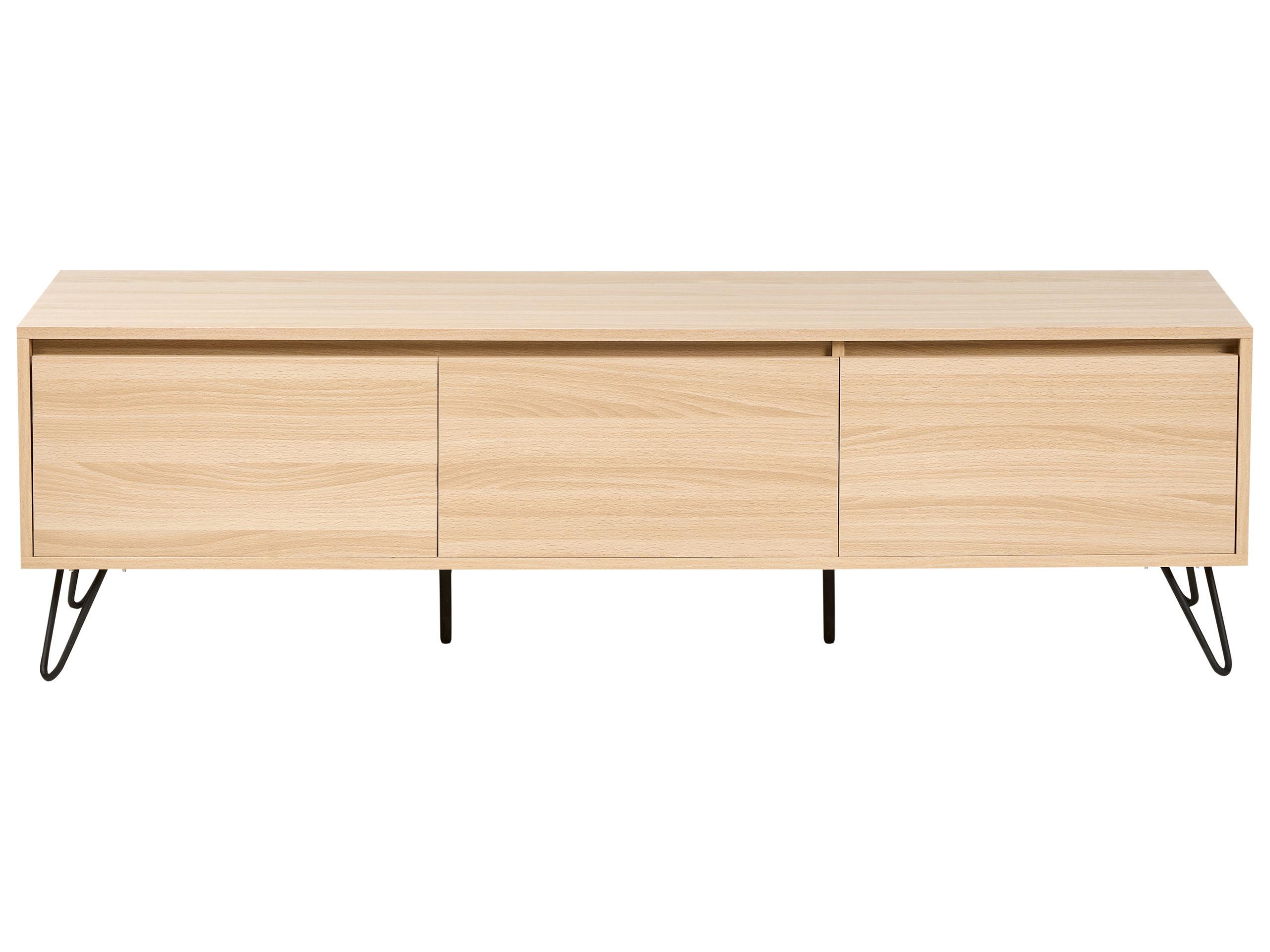 Beliani Meuble TV en Panneau de particules de bois Minimaliste CARDIGAN  