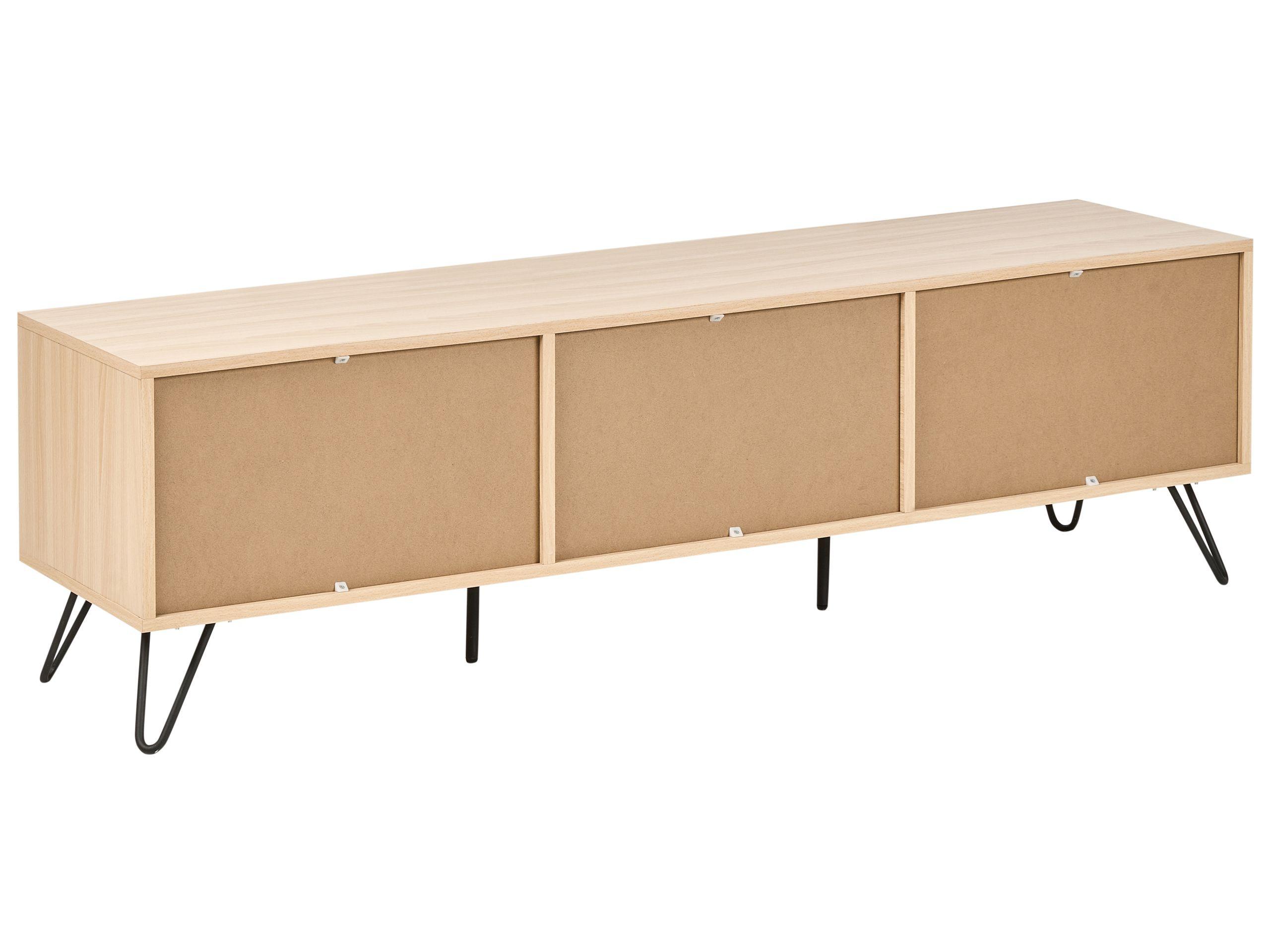 Beliani Meuble TV en Panneau de particules de bois Minimaliste CARDIGAN  