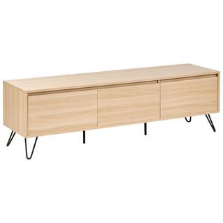 Beliani Meuble TV en Panneau de particules de bois Minimaliste CARDIGAN  