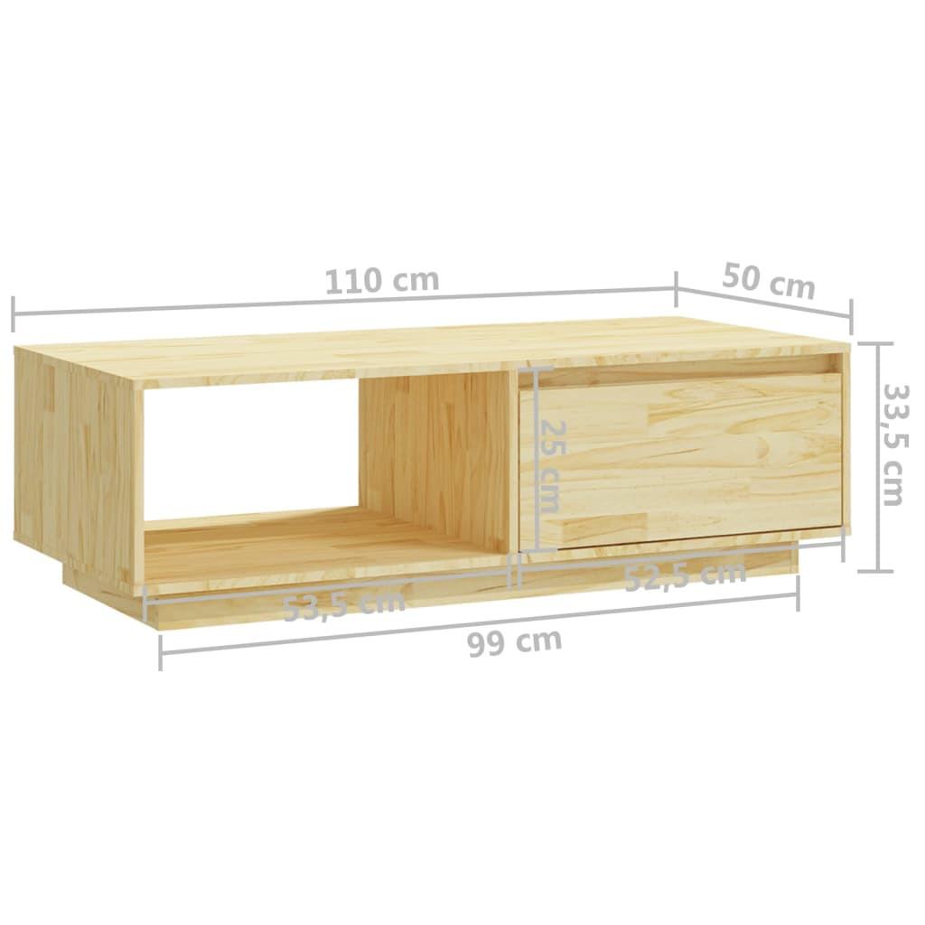 VidaXL Table basse bois  