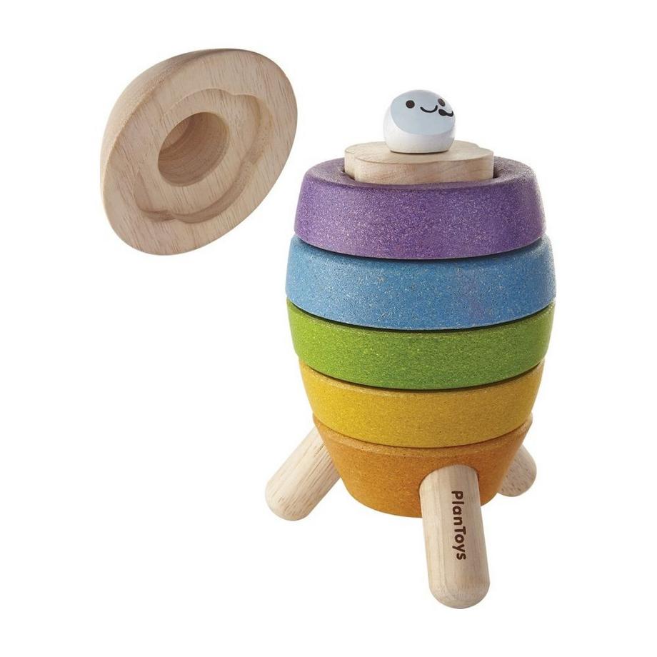 Plantoys  PlanToys Holzspielzeug Rakete stapeln 