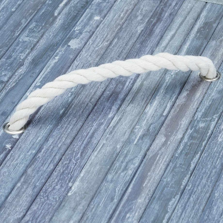 B2X Cesto portabiancheria angolare in bambù  