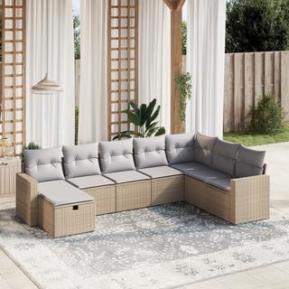 VidaXL set divano da giardino Polirattan  