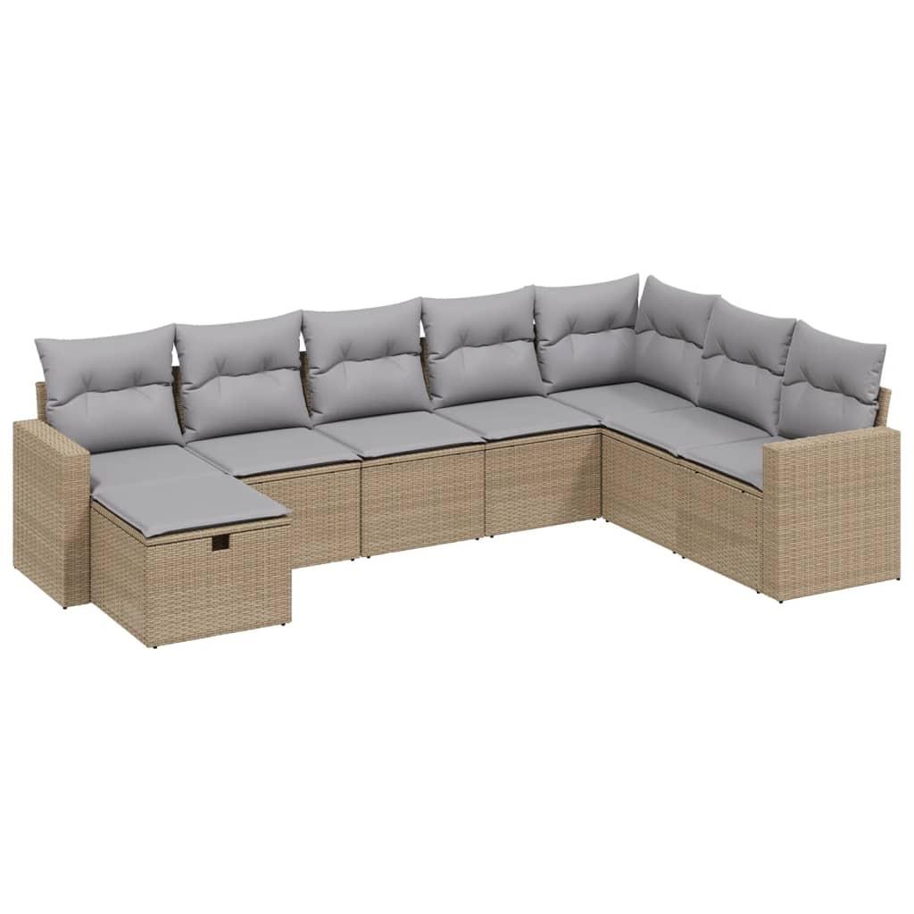 VidaXL set divano da giardino Polirattan  