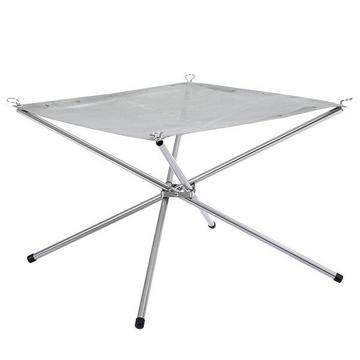 Faltbarer Feuerständer aus Edelstahl