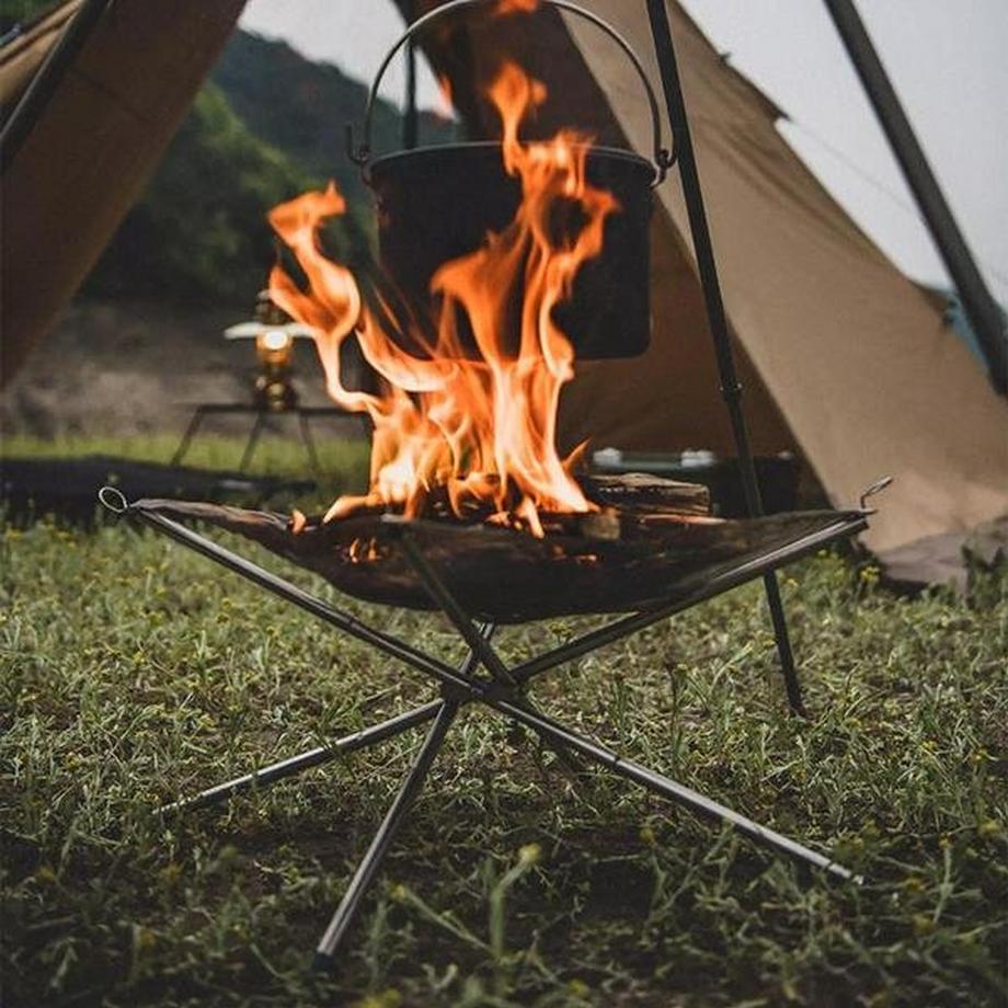 eStore  Braciere pieghevole in acciaio inox 