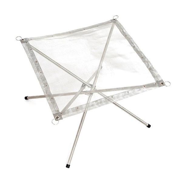 eStore  Faltbarer Feuerständer aus Edelstahl 