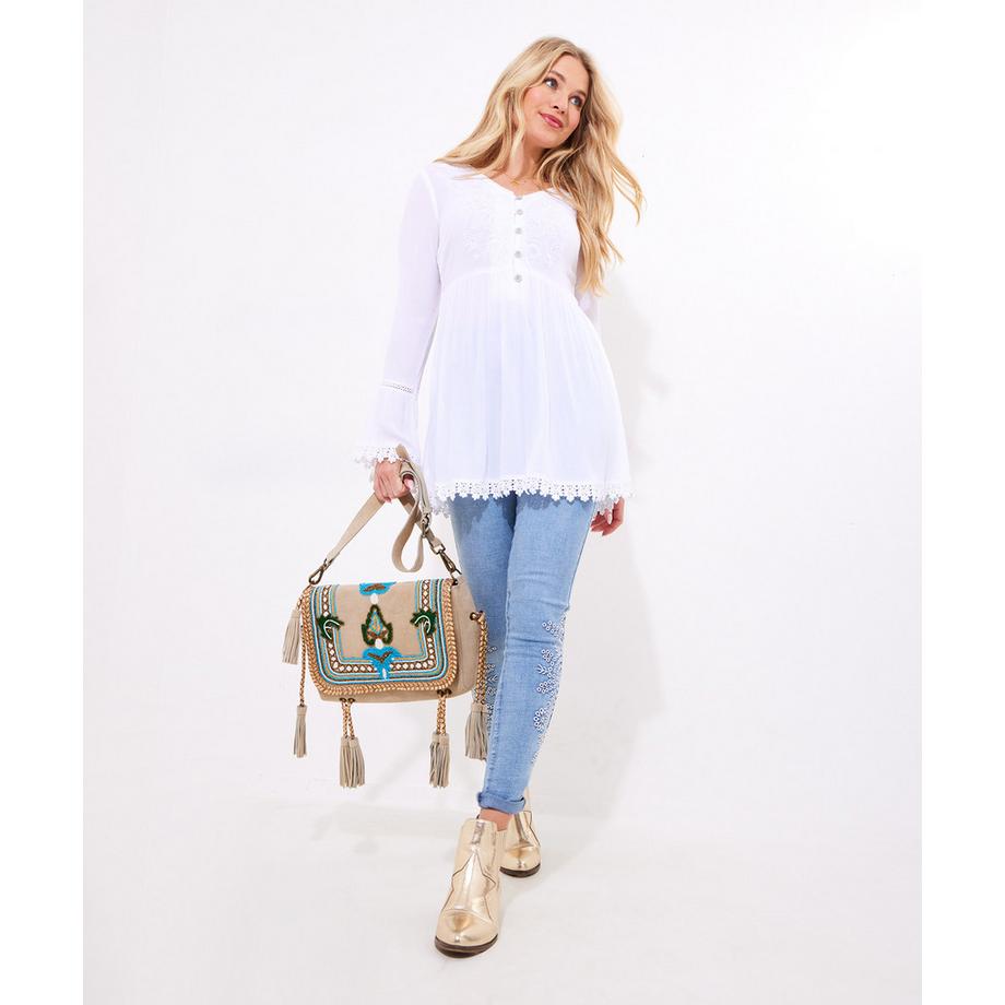 Joe Browns Tunique Brodée Finition Dentelle  