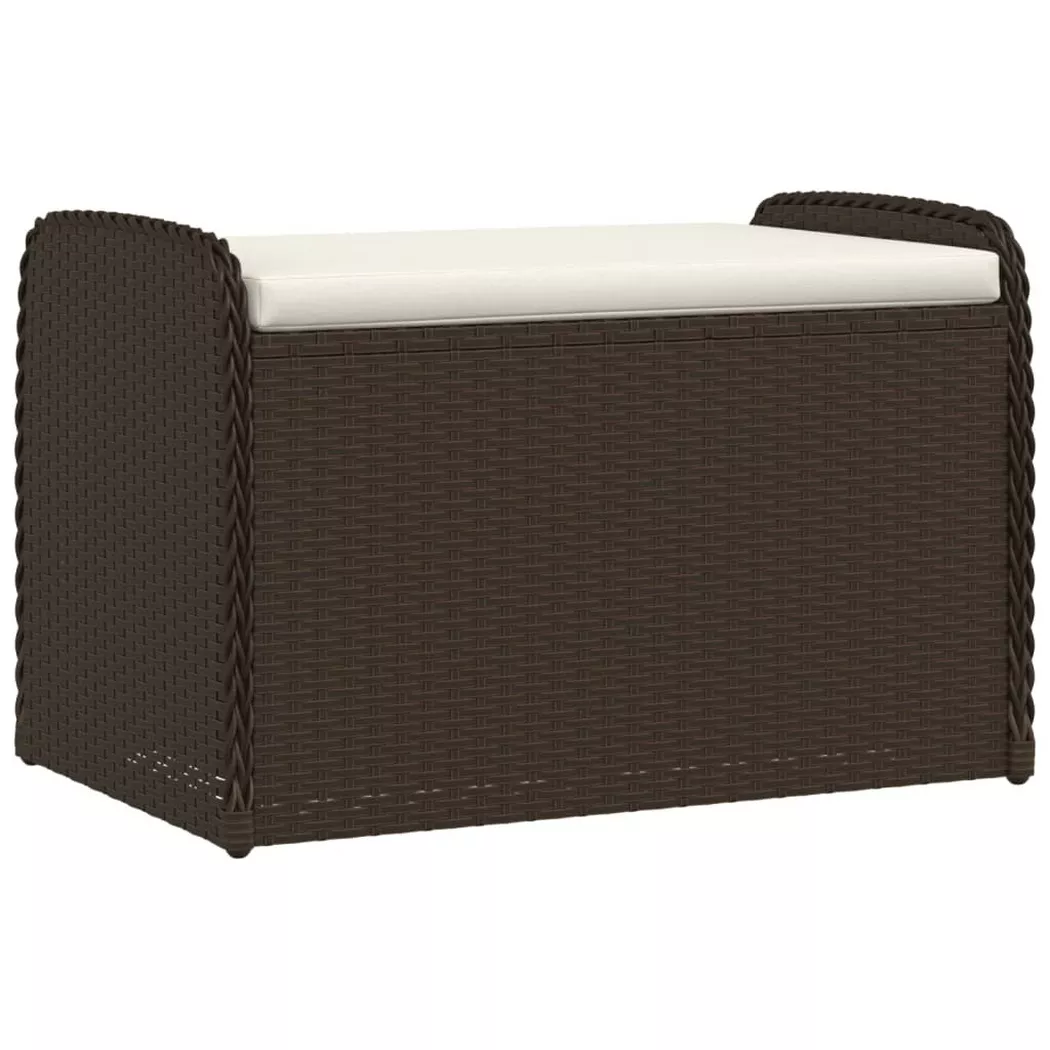 VidaXL - Bank poly-rattan, One Size, Braun