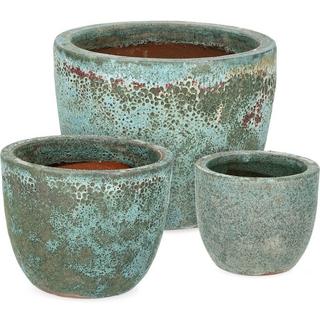 mutoni Vaso per piante Duyen verde (set da 3)  