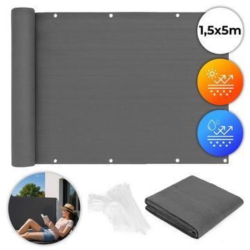 Schermo frangivista per balcone con accessori