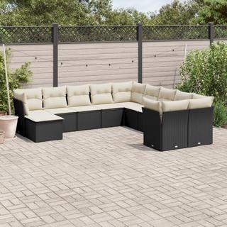 VidaXL set divano da giardino Polirattan  