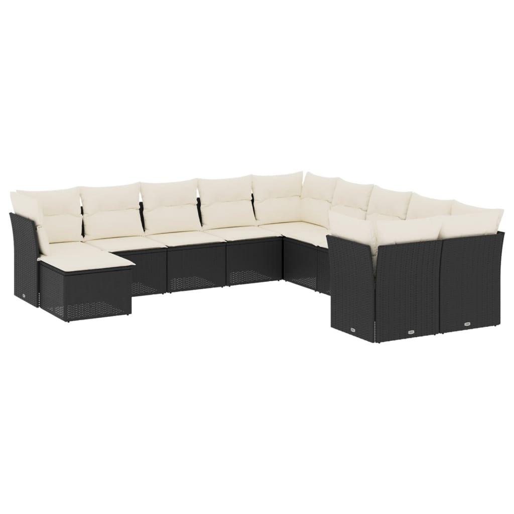 VidaXL set divano da giardino Polirattan  