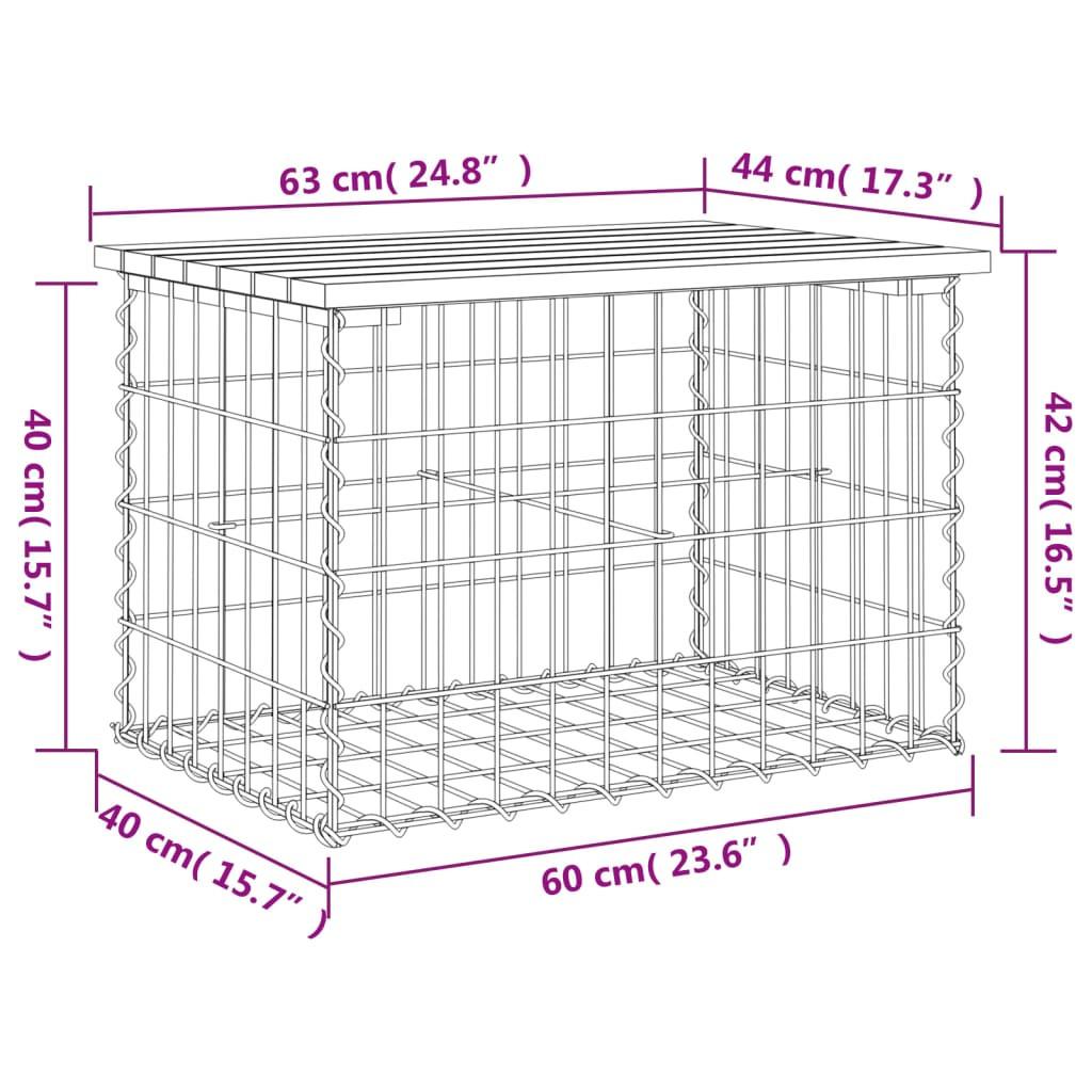 VidaXL Banc de jardin bois de pin  