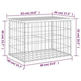 VidaXL Banc de jardin bois de pin  