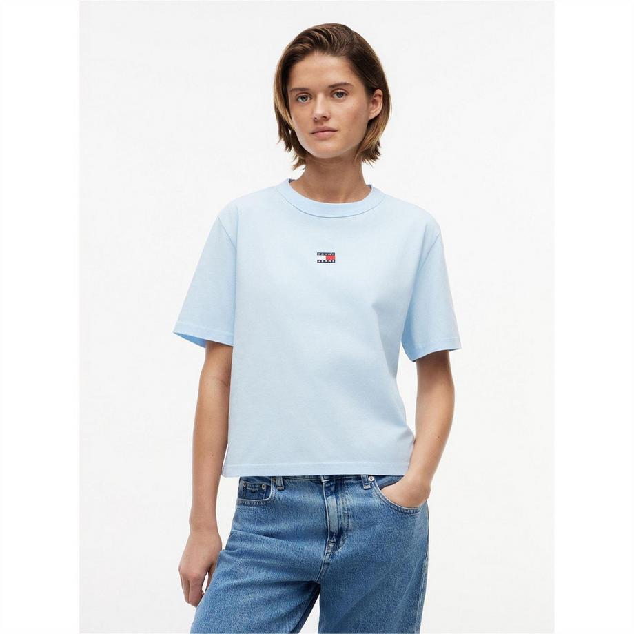 TOMMY JEANS  T-Shirt, Kurz Geschnitten, 
