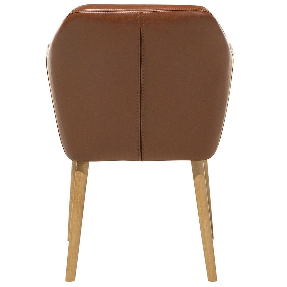 Beliani Chaise de salle à manger en Cuir PU Rétro YORKVILLE  