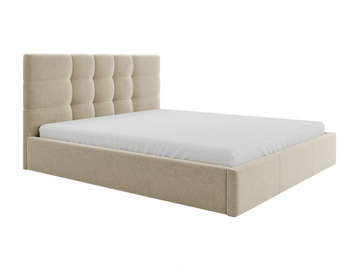 PASCAL MORABITO Bett mit Bettkasten - 160 x 200 cm - Stoff - Beige - ELIAVA von Pascal Morabito  
