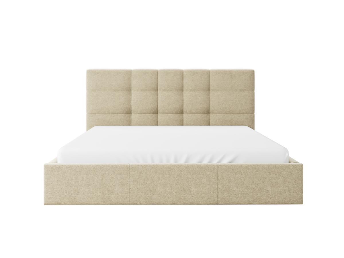 PASCAL MORABITO Bett mit Bettkasten - 160 x 200 cm - Stoff - Beige - ELIAVA von Pascal Morabito  