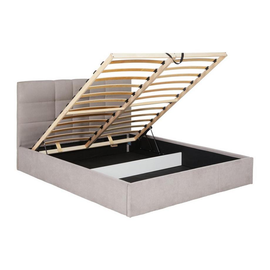 PASCAL MORABITO Lit coffre 160 x 200 cm - Tissu - Beige - ELIAVA de Pascal Morabito de Pascal Morabito  