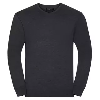 Russell Collection VNeck Tricoté Sweat-shirt  Charcoal Black