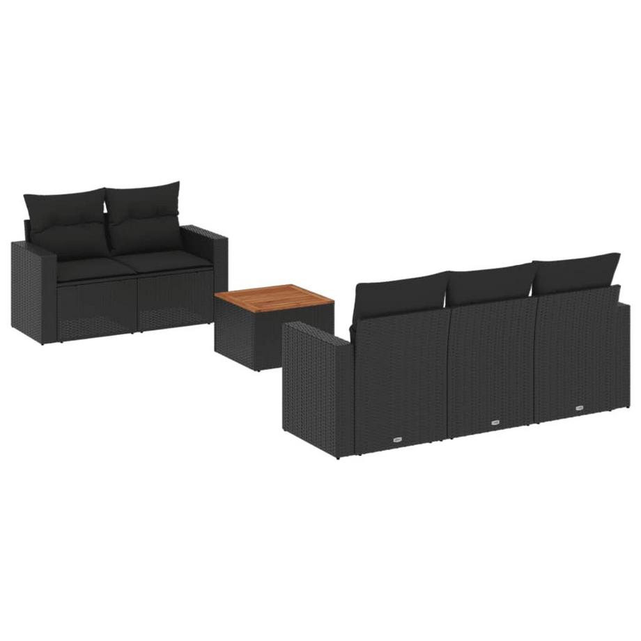 set divano da giardino Polirattan