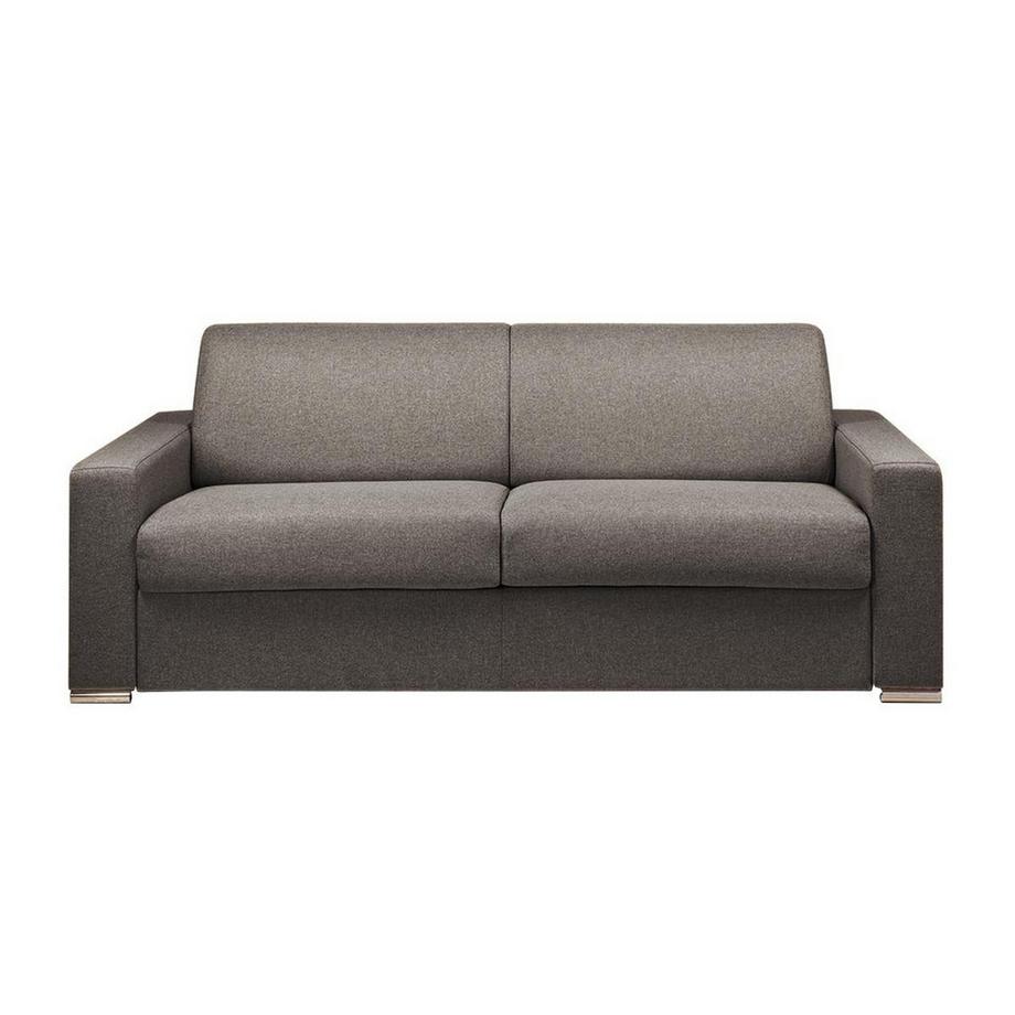LINEA SOFA Schlafsofa mit Matratze 4-Sitzer Stoff - Anthrazit - Liegefläche mit Lattenrost: 160 cm - Matratzenhöhe: 18 cm mit Memory Schaum - CALITO  