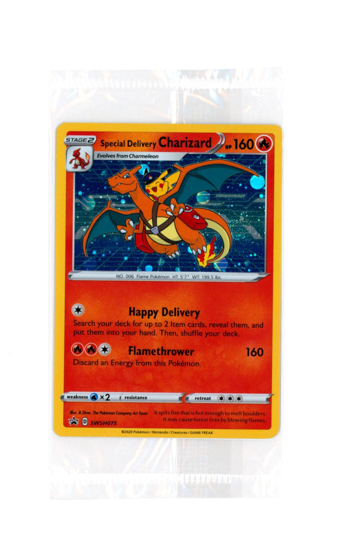 Pokémon  Special Delivery Charizard SWSH075 - Sword & Shield Promo Sealed -  TCG 