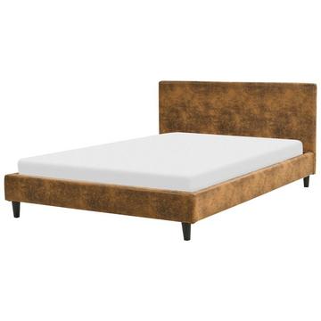 Letto con rete a doghe en Pelle sintetica Retrò FITOU