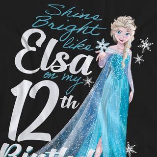 FROZEN Bright Like Elsa T-Shirt 12e Anniversaire  