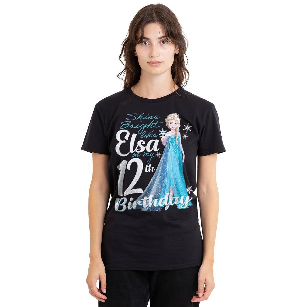 FROZEN Bright Like Elsa T-Shirt 12e Anniversaire  