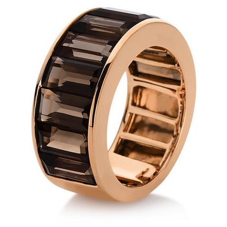 MUAU Schmuck  Ring 750/18K Rotgold Rauchquarz 8.36ct. 